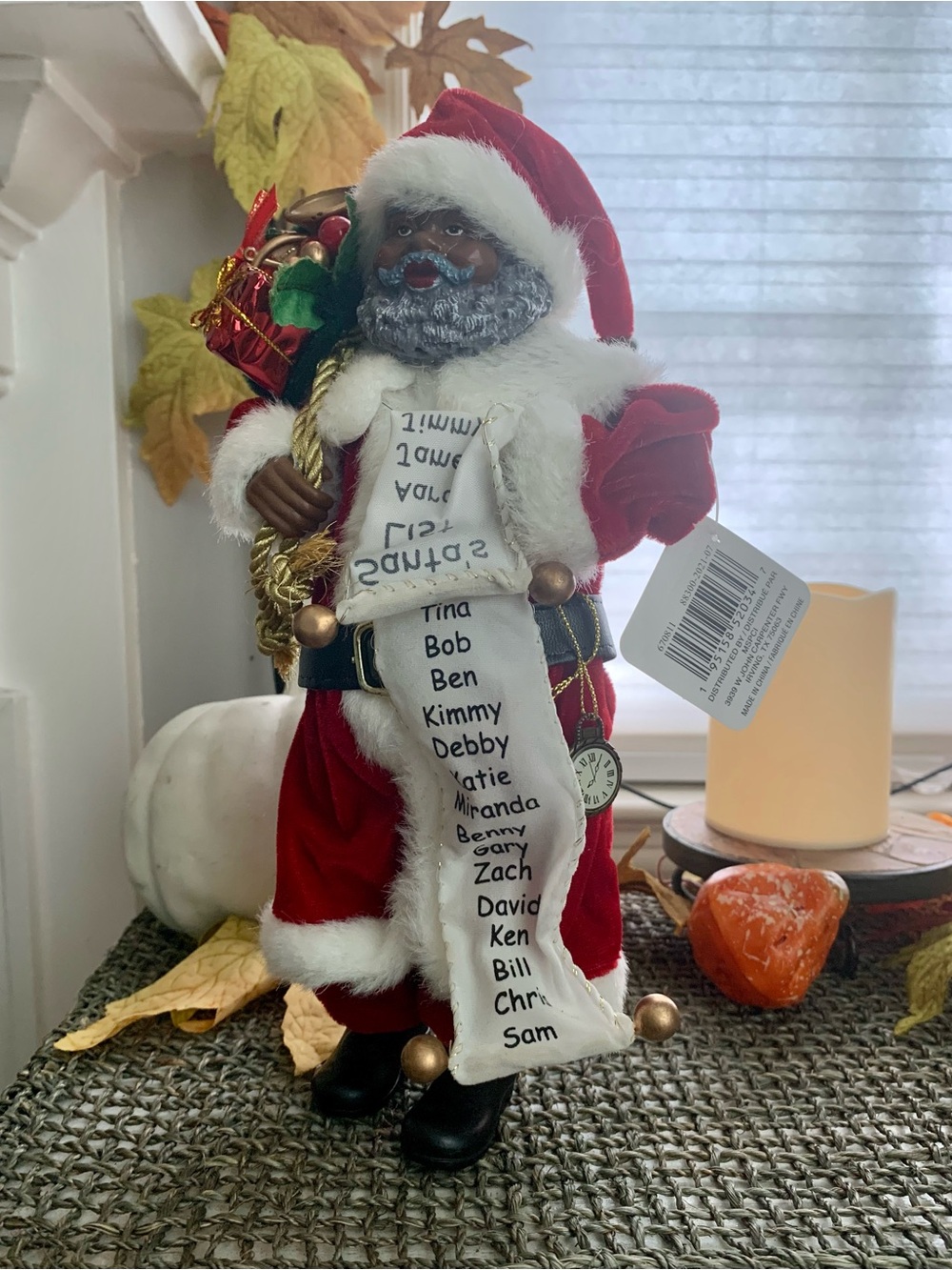 Ashland NWT Christmas Santa with Personalized Name Scroll